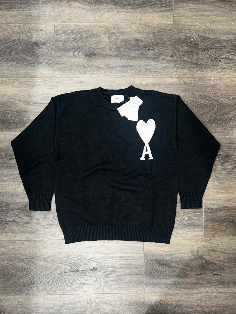 Ami Paris black knit sweater - Size S - Brand new - Unisex